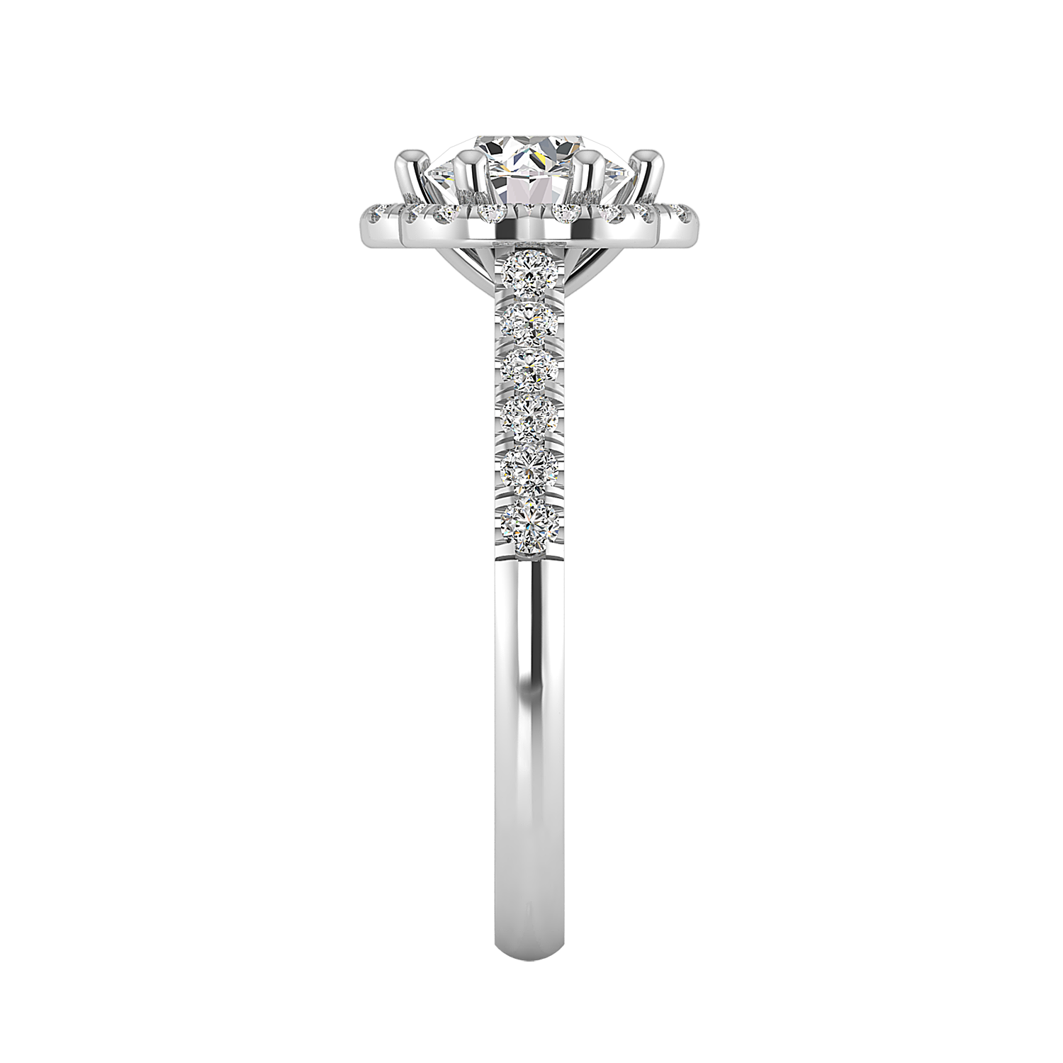 Cali Halo Engagement Ring